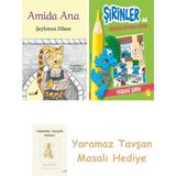 Everest Yayınları Amida Ana + Şirinler ile Hikâyeli Boyama Kitabı - Yabani Şirin + Yaramaz Tavşan Masalı