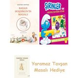Everest Yayınları Bayan Hoşdiken'in Masalı + Şirinler ile Hikayeli Boyama Kitabı - Şirinler Salatası + Yaramaz Tavşan Masalı