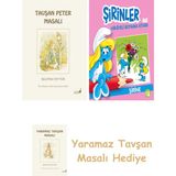 Everest Yayınları Beatrix Potter 1 - Tavşan Peter Masalı + Şirinler ile Hikâyeli Boyama Kitabı - Şirine + Yaramaz Tavşan Masalı