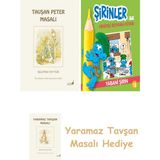 Everest Yayınları Beatrix Potter 1 - Tavşan Peter Masalı + Şirinler ile Hikâyeli Boyama Kitabı - Yabani Şirin + Yaramaz Tavşan Masalı