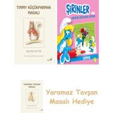 Everest Yayınları Beatrix Potter 17 - Timmy Küçükparmak Masalı + Şirinler ile Hikâyeli Boyama Kitabı - Şirine + Yaramaz Tavşan Masalı