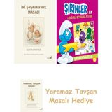 Everest Yayınları Beatrix Potter 5 - Iki Şaşkın Fare Masalı + Şirinler ile Hikayeli Boyama Kitabı - Şirinler Salatası + Yaramaz Tavşan Masalı