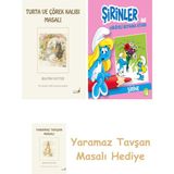 Everest Yayınları Beatrix Potter 7 - Turta ve Çörek Kalıbı Masalı + Şirinler ile Hikâyeli Boyama Kitabı - Şirine + Yaramaz Tavşan Masalı