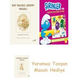 Everest Yayınları Beatrix Potter 8 - Bay Balıkçı Jeremy Masalı + Şirinler ile Hikayeli Boyama Kitabı - Şirinler Salatası + Yaramaz Tavşan Masalı