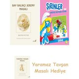 Everest Yayınları Beatrix Potter 8 - Bay Balıkçı Jeremy Masalı + Şirinler ile Hikâyeli Boyama Kitabı - Şirine + Yaramaz Tavşan Masalı