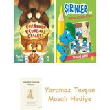Everest Yayınları Burnunun Ucundaki Cesaret + Şirinler ile Hikâyeli Boyama Kitabı - Yabani Şirin + Yaramaz Tavşan Masalı