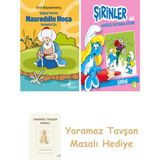 Everest Yayınları Çağdaş Yorumla Nasreddin Hoca - Karikatür/şiir + Şirinler ile Hikâyeli Boyama Kitabı - Şirine + Yaramaz Tavşan Masalı