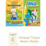 Everest Yayınları Çağdaş Yorumla Nasreddin Hoca - Karikatür/şiir + Şirinler ile Hikâyeli Boyama Kitabı - Yabani Şirin + Yaramaz Tavşan Masalı