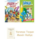 Everest Yayınları Fıstık Gibi Hayat + Şirinler ile Hikâyeli Boyama Kitabı - Yabani Şirin + Yaramaz Tavşan Masalı