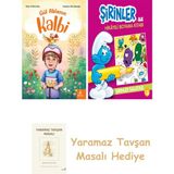 Everest Yayınları Gül Ablanın Kalbi + Şirinler ile Hikayeli Boyama Kitabı - Şirinler Salatası + Yaramaz Tavşan Masalı