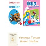 Everest Yayınları Ilk Kitaplarım - Araçlar (Ciltli) + Şirinler ile Hikâyeli Boyama Kitabı - Şirine + Yaramaz Tavşan Masalı