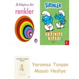 Everest Yayınları Ilk Kitaplarım - Renkler (Ciltli) + Şirinler - Aktivite Kitabı 2 + Yaramaz Tavşan Masalı