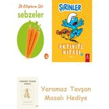 Everest Yayınları Ilk Kitaplarım - Sebzeler (Ciltli) + Şirinler - Aktivite Kitabı 3 + Yaramaz Tavşan Masalı