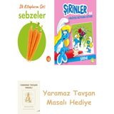 Everest Yayınları Ilk Kitaplarım - Sebzeler (Ciltli) + Şirinler ile Hikâyeli Boyama Kitabı - Şirine + Yaramaz Tavşan Masalı