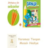 Everest Yayınları Ilk Kitaplarım - Sebzeler (Ciltli) + Şirinler ile Hikâyeli Boyama Kitabı - Yabani Şirin + Yaramaz Tavşan Masalı