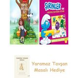 Everest Yayınları Kırmızı Başlıklı Kız Kurda Karşı + Şirinler ile Hikayeli Boyama Kitabı - Şirinler Salatası + Yaramaz Tavşan Masalı