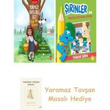 Everest Yayınları Kırmızı Başlıklı Kız Kurda Karşı + Şirinler ile Hikâyeli Boyama Kitabı - Yabani Şirin + Yaramaz Tavşan Masalı