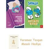 Everest Yayınları Püskül Kız’ın Günlüğü + Şirinler - Aktivite Kitabı 2 + Yaramaz Tavşan Masalı