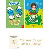 Everest Yayınları Şirinler - Aktivite Kitabı 2 + Pırt Çocuk 1 - Ilk Koku + Yaramaz Tavşan Masalı