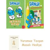 Everest Yayınları Şirinler - Aktivite Kitabı 2 + Şirinler ile Hikâyeli Boyama Kitabı - Yabani Şirin + Yaramaz Tavşan Masalı