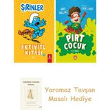 Everest Yayınları Şirinler - Aktivite Kitabı 3 + Pırt Çocuk 1 - Ilk Koku + Yaramaz Tavşan Masalı