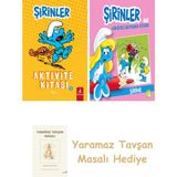 Everest Yayınları Şirinler - Aktivite Kitabı 3 + Şirinler ile Hikâyeli Boyama Kitabı - Şirine + Yaramaz Tavşan Masalı
