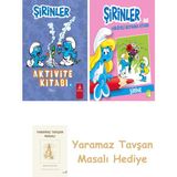Everest Yayınları Şirinler - Aktivite Kitabı 4 + Şirinler ile Hikâyeli Boyama Kitabı - Şirine + Yaramaz Tavşan Masalı