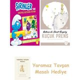 Everest Yayınları Şirinler ile Hikayeli Boyama Kitabı - Şirinler Salatası + Küçük Prens + Yaramaz Tavşan Masalı