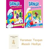 Everest Yayınları Şirinler ile Hikayeli Boyama Kitabı - Şirinler Salatası + Şirinler ile Hikâyeli Boyama Kitabı - Şirine + Yaramaz Tavşan Masalı