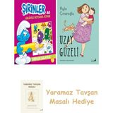 Everest Yayınları Şirinler ile Hikayeli Boyama Kitabı - Şirinler Salatası + Uzay Güzeli + Yaramaz Tavşan Masalı