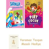 Everest Yayınları Şirinler ile Hikâyeli Boyama Kitabı - Şirine + Pırt Çocuk 3 - Kusmuk Deposuna Dalış + Yaramaz Tavşan Masalı