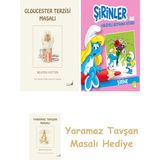 Everest Yayınları + Şirinler ile Hikâyeli Boyama Kitabı - Şirine + Yaramaz Tavşan Masalı