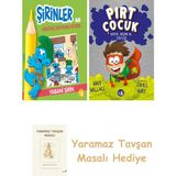 Everest Yayınları Şirinler ile Hikâyeli Boyama Kitabı - Yabani Şirin + Pırt Çocuk 2 - Hazır, Nişan Al Fırlat + Yaramaz Tavşan Masalı