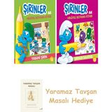 Everest Yayınları Şirinler ile Hikâyeli Boyama Kitabı - Yabani Şirin + Şirinler ile Hikayeli Boyama Kitabı - Şirinler Salatası + Yaramaz Tavşan Masalı