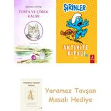 Everest Yayınları Turta ve Çörek Kalıbı + Şirinler - Aktivite Kitabı 3 + Yaramaz Tavşan Masalı