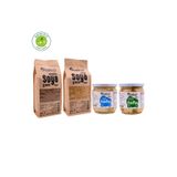 Everfresh Protein Güç Paketi / Karamelize Soya Granül 300gr + Naturel Soya Granül 300gr + Sade Tofu 300gr + Kekikli Tofu 300gr
