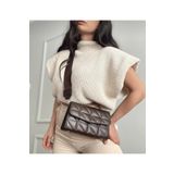 Everglow Jewelry C&h Stil Acı Kahve Kolon Askılı Kapitone Kadın Omuz Çantası