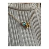 Everglow Jewelry H Harfli Üç Boyutlu Altın Kaplama Kararmaz Gold Kolye