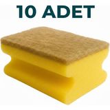 Everklean 10 Adet Lifli Sisal Oluklu Bulaşık Süngeri Özel Dokulu Doğal Dayanıklı Pinterest Mutfak Temizlik Süngeri - 17x8