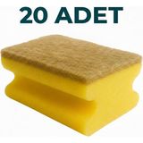 Everklean 20 Adet Lifli Sisal Oluklu Bulaşık Süngeri Özel Dokulu Doğal Dayanıklı Pinterest Mutfak Temizlik Süngeri - 17x8