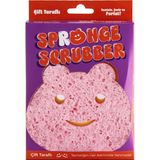 Everklean Spronge Scrubber Ayıcık Figürlü Çift Yüzeyli Bulaşık Süngeri Temizlik Süngeri - 10x10