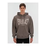 EVERLAST Authentic Boxing Oversize Koyu Vizon Erkek Kapüşonlu Sweatshirt