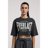 Everlast Authentic Boxing Wmn Antrasit Kadın Crop Tişört - XL