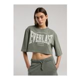EVERLAST Authentic Boxing Wmn Haki Kadın Crop Tişört