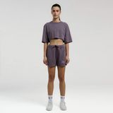 Everlast Bronx 1910 Oversize Mor Crop Kadın Tişört - XS