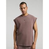 EVERLAST Bronx 1910 Oversize Yıkamalı Kahverengi Erkek Kolsuz Sweatshirt