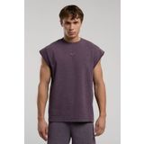 EVERLAST Bronx 1910 Oversize Yıkamalı Mor Erkek Kolsuz Sweatshirt