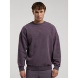 Everlast Bronx 1910 Yıkamalı Mor Erkek Sweatshirt - 2XL - Koyu Mor