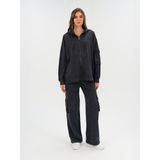 EVERLAST Cool Relax Wmn Antrasit Kadın Full Zip Kapişonlu Sweatshirt