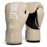 Everlast Elite 2 14oz boks eldiveni, şampanya, kum torbası, kazıma ve idman için, cırt cırtlı, ergonomik tutma çubuğu, bölünmüş köpük – orijinal Everlast